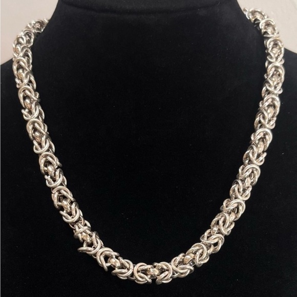Stephen Dweck Orogento Hand Woven Sterling Silver Necklace - Picture 1 of 6